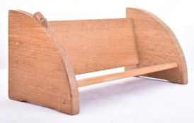 ROBERT MOUSEMAN - 20TH CENTURY OAK BOOK TROUGH