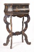 19TH CENTURY CHINOISERIE LACQUERED PLANTER