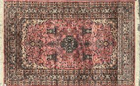 WITHDRAWN - 20TH CENTURY PERSIAN HAND WOVEN FLOOR RUG