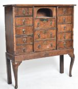 QUEEN ANNE 18TH CENTURY WALNUT CHEST ON STAND