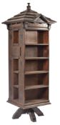 C1902 AMERICAN 'TABARD INN LIBRARY' OAK REVOLVING BOOKCASE