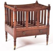 GEORGE III 19TH CENTURY MAHOGANY MAGAZINE RACK