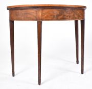 18TH CENTURY GEORGE III INLAID MAHOGANY GAMES TABLE