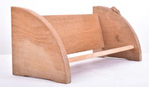 ROBERT MOUSEMAN - 20TH CENTURY OAK BOOK TROUGH