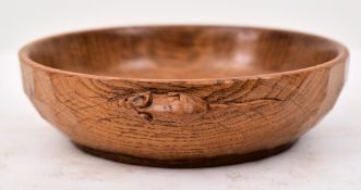 ROBERT THOMPSON OF KILBURN - A MOUSEMAN OAK BOWL