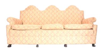 EARLY 20TH CENTURY QUEEN ANNE REVIVAL BRAGANZA FEET SOFA