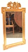 20TH CENTURY ADAMS REVIVAL DOG EAR GILT OVERMANTEL MIRROR
