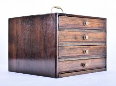 29TH CENTURY MAHOGANY CASED COLLECTORS CABINET