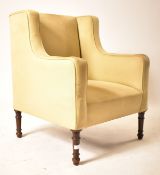 19TH CENTURY VICTORIAN MAHOGANY FRAMED ARMCHAIR
