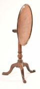VICTORIAN MAHOGANY TILT TOP SIDE TABLE