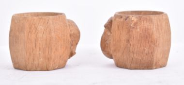 ROBERT MOUSEMAN - PAIR OF 20TH CENTURY NAPKIN RINGS