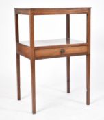 19TH CENTURY GEORGE III MAHOGANY HIGH SIDE HALL TABLE
