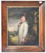 ENGLISH SCHOOL 19TH CENTURY PORTRAIT OF A PEASANT BOY