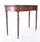 19TH CENTURY VICTORIAN MAHOGANY CARD / GAMES TABLE