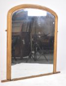 VICTORIAN 19TH CENTURY GILT WOOD OVERMANTLE MIRROR