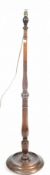 VICTORIAN MAHOGANY STANDARD FLOOR STANDING LAMP