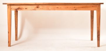 LATE 20TH CENTURY ELM REFECTORY DINING TABLE