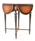 19TH CENTURY HIGH VICTORIAN MARQUETRY CENTRE TABLE