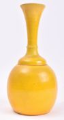 EARLY 20TH CENTURY CHINESE CERAMIC YELLOW GLAZE VASE