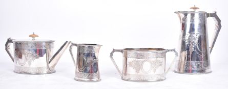 ELKINGTON & CO. - EARLY 20TH CENTURY SILVER PLATED TEA SERVICE