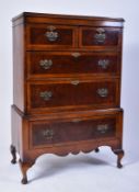 19TH CENTURY QUEEN ANNE WALNUT CHEST OF DRAWERS