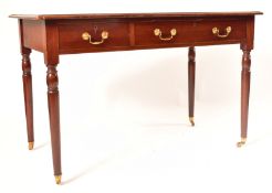 19TH CENTURY VICTORIAN MAHOGANY & LEATHER WRITING DESK