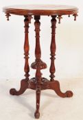 19TH CENTURY VICTORIAN WALNUT INLAID CHESS TABLE