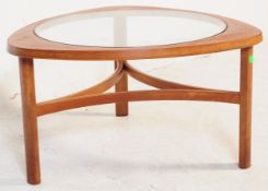 NATHAN FURNITURE - VINTAGE TRINITY 1960S TEAK & GLASS LOW TABLE