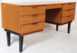 BRITISH MODERN DESIGN - MID CENTURY TEAK WRITING TABLE