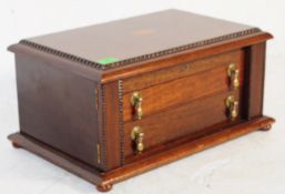 EDWARDIAN MAHOGANY CASED CANTEEN OF CUTLERY