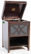 VINTAGE MAHOGANY CASED GRAMOPHONE BY HMV