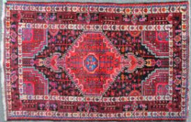 20TH CENTURY PERSIAN IRANIAN HAMADAN WOOL RUG