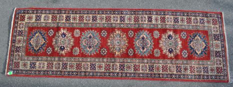 20TH CENTURY KAZAK RUNNER RUG