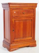 CONTEMPORARY HARDWOOD PEDESTAL CABINET