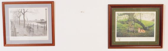 JACK RUSSELL - TWO 20TH CENTURY LOCAL INTEREST PRINTS