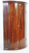 18TH CENTURY GEORGE III MAHOGANY BOW FRONT CABINET