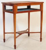 EDWARDIAN 1900S INALID MAHOGANY BIJOUTERIE TABLE