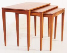 MID 20TH CENTURY WALNUT NEST OF TABLES