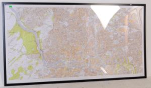 LARGE CONTEMPORARY ORDNANCE SURVEY MAP OF BRISTOL