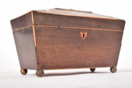 19TH CENTURY VICTORIAN ROSEWOOD CADDY WORKBOX
