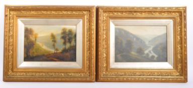 G WILLIS PRYCE TWO 19TH CENTURY VICTORIAN OIL ON CANVAS PAINTING