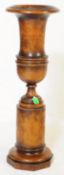EDWARDIAN MAHOGANY WOODEN URN SHAPE VASE PLANTER