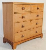 VICTORIAN 19TH CENTURY COUNTRY PINE CHEST OF DRAWERS