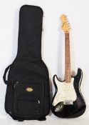 VINTAGE LEAD RHYTHM ELECTRIC GUITAR BY ENCORE WITH FENDER CASE