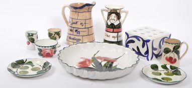 COLLECTION OF BRISTOL POTTERY CERAMIC VASES ETC