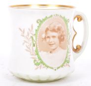 1937 ROYAL DOULTON MARCUS ADAMS ELIZABETH II PORCELAIN MUG