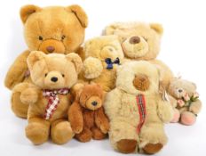 COLLECTION OF VARIOUS TEDDY BEARS BY CHAD KEEL RUSS BERNIE