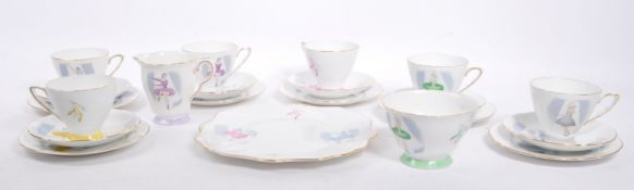 MID 20TH CENTURY ROYAL STAFFORD BALLEY PATTERN TEA SERVICE