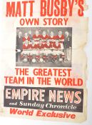 MID 20TH CENTURY MATT BUSBY POSTER