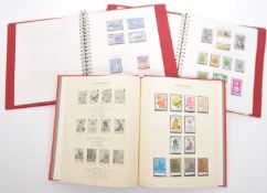 THREE ALBUMS BRITISH UNFRANKED STAMPS - CHANNEL ISLANDS